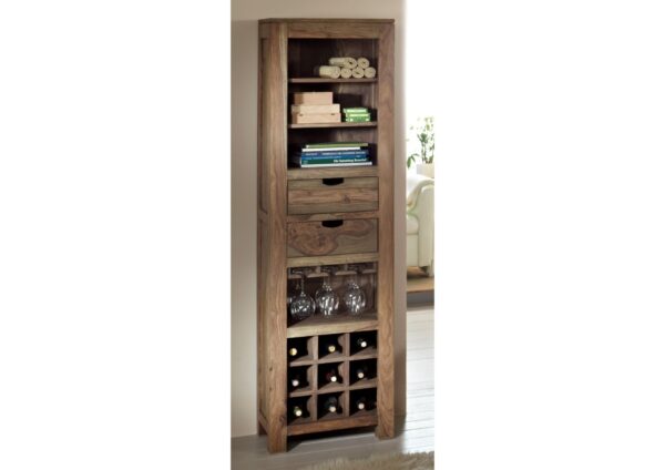 Furnliv Grayse Sheesham Wine Rack #05 - Image 2