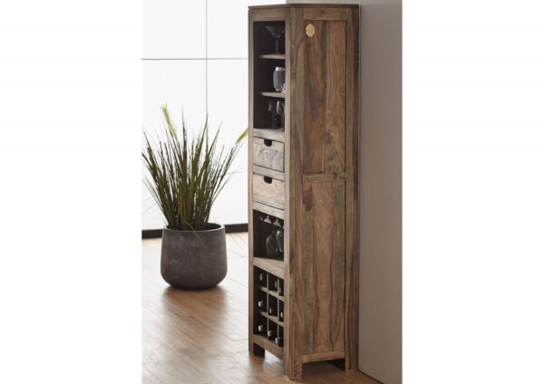 Furnliv Grayse Sheesham Wine Rack #05 - Image 3