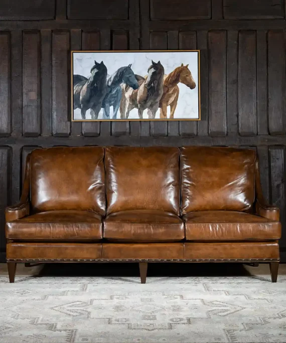 Furnliv Mosaic Leather Sofa