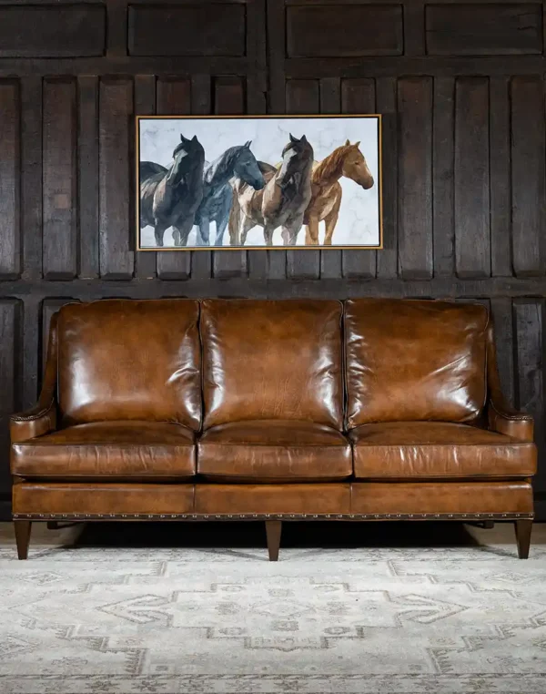 Furnliv Mosaic Leather Sofa