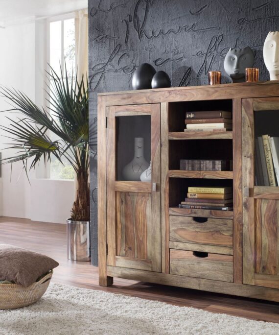 Furnliv Grayse Sheesham Highboard #18