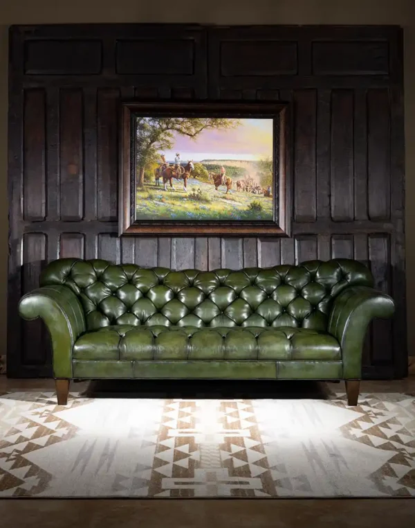 Furnliv Chesterfield Viridian Sofa