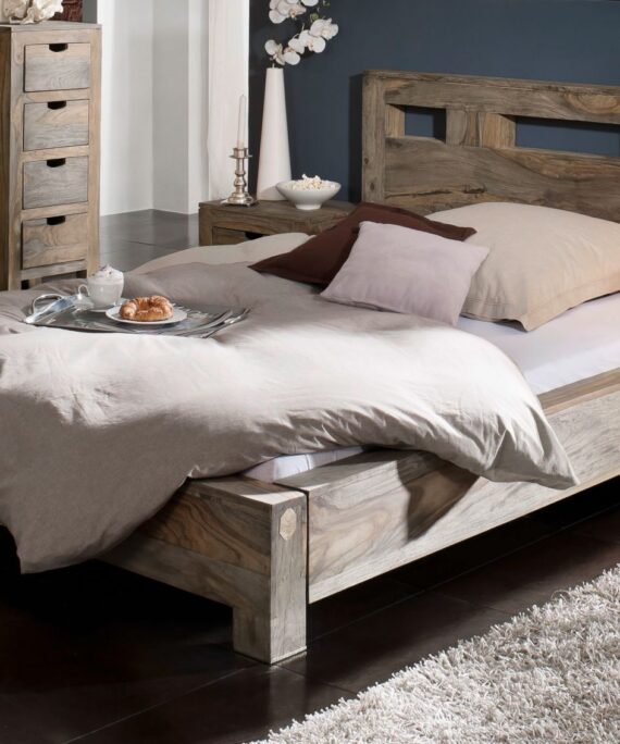 Furnliv Grayse Sheesham Bed #11