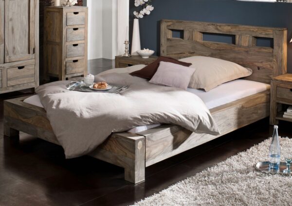 Furnliv Grayse Sheesham Bed #11
