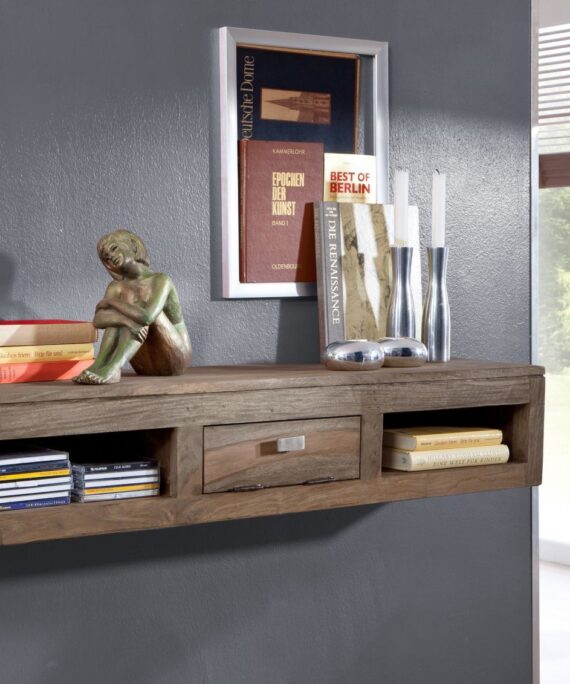 Furnliv Grayse Sheesham Hanging Shelf #14