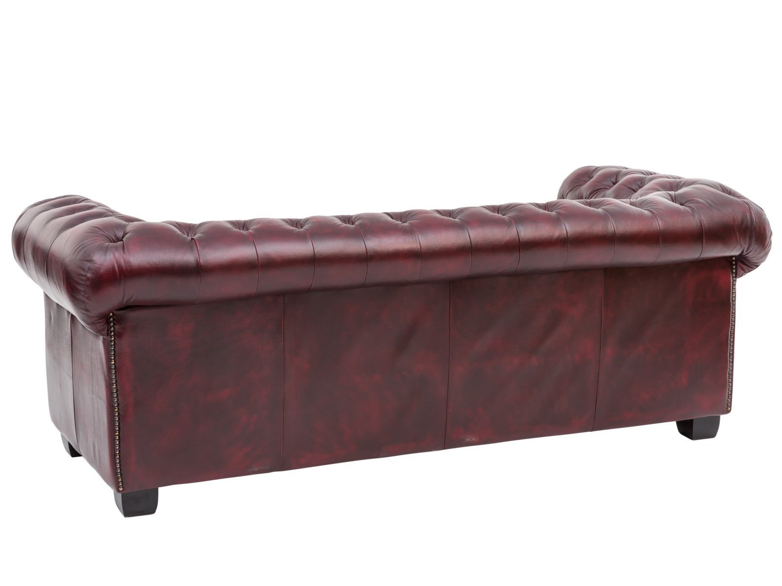 Furnliv Chesterfield 3 Seater Leather Sofa #03 - Image 5