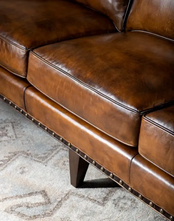 Furnliv Mosaic Leather Sofa #18 - Image 6