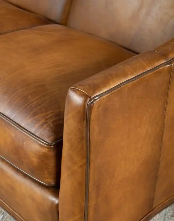Furnliv Chesterfield Russell Leather Sofa #15 - Image 6