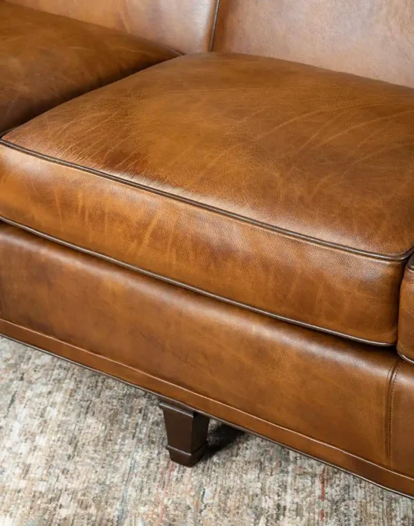 Furnliv Chesterfield Russell Leather Sofa #15 - Image 7