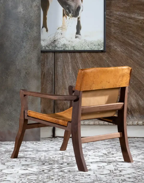 Furnliv Marco Leather Sling Chair #59 - Image 3