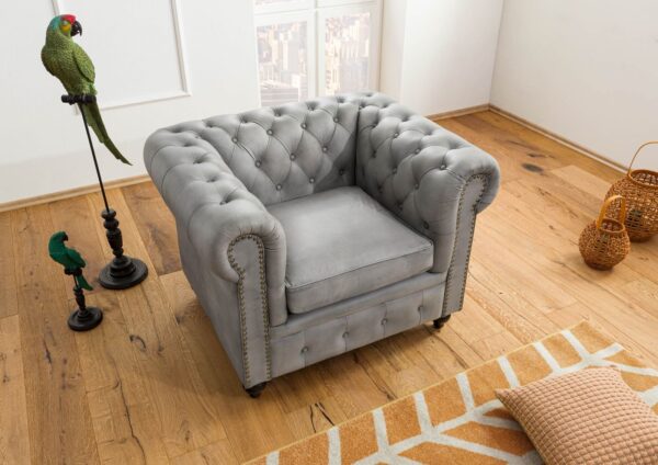 Furnliv Classic Chesterfield Armchair #45 - Image 3