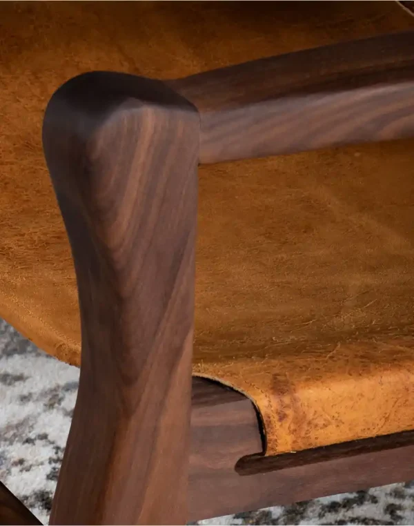 Furnliv Marco Leather Sling Chair #59 - Image 5