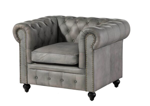 Furnliv Classic Chesterfield Armchair #45 - Image 8