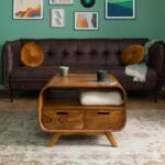 Corbett Sheesham Wood Coffee Table — Light Brown