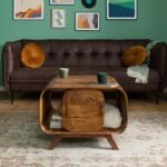 Corbett Sheesham Wood Coffee Table — Light Brown (70cm)