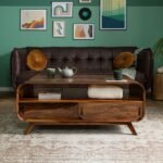 Corbett Sheesham Wood Coffee Table — Light Brown (120cm)