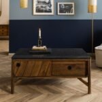 Darien Mango Wood Coffee Table — Granite Top