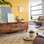 Autumn Sheesham Wood Low Sideboard — Honey Tonned