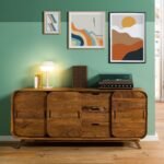 Corbett Sheesham Wood Sideboard — Light Brown