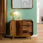 Corbett Sheesham Wood Sideboard — Dark Brown (90cm)