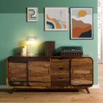 Corbett Sheesham Wood Sideboard — Dark Brown