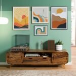 Corbett Sheesham Wood TV Unit — Dark Brown (173cm)