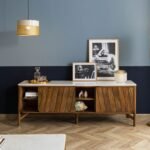 Darien Mango Wood Sideboard — Marble Top