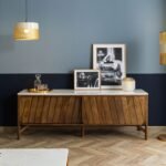 Darien Mango Wood Sideboard — Marble Top (185cm)