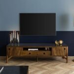 Darien Mango Wood TV Unit — Granite Top (180cm)