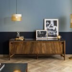 Darien Mango Wood Sideboard — Granite Top