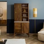 Darien Mango Wood Buffet — Marble Top