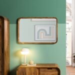Corbett Sheesham Wood Wall Mirror — Light Brown