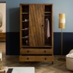 Darien Mango Wood Wardrobe — Brown