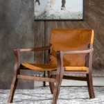 Marco Leather Sling Chair — Brown Leather