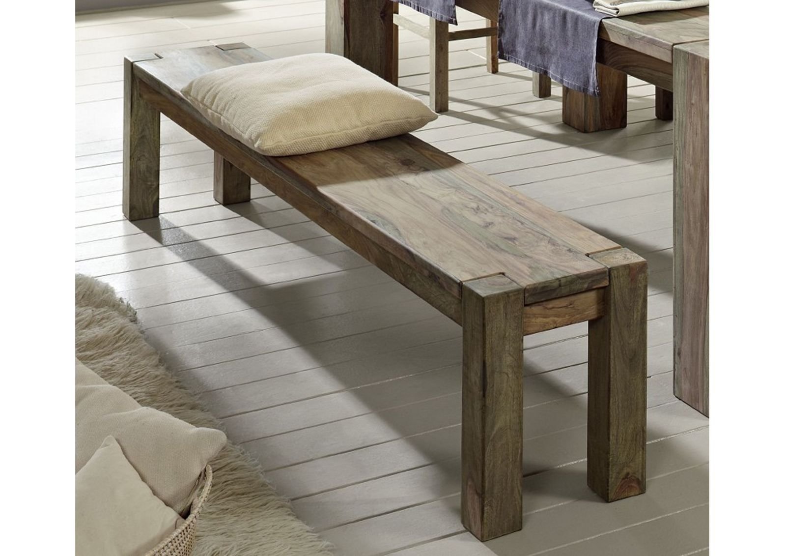 1-10.jpg Grayse Sheesham Bench - Image 1