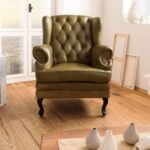 Sapphire Chesterfield Armchair — Green Leather