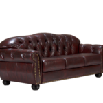 Chesterfield Harold Leather Sofa — Red Leather