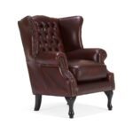 Oracle Chesterfield Armchair — Red Leather