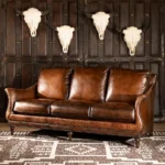 Chesterfield Concoa Sofa — Dark Brown Leather