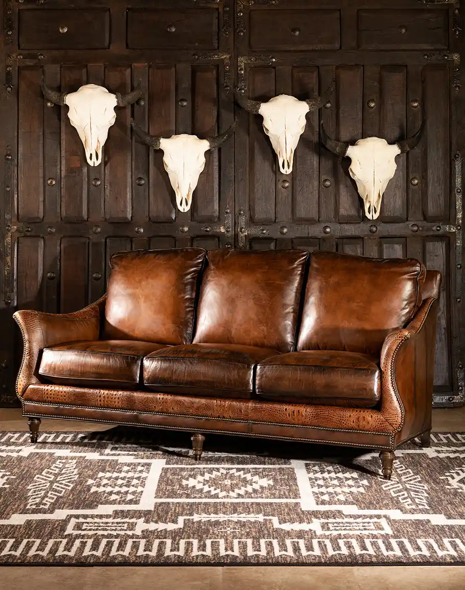 1-4-1.webp Chesterfield Concoa Sofa — Dark Brown Leather - Image 1