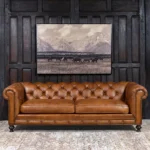 Chesterfield Samuel Leather Sofa — Tan Leather