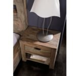 Grayse Solid Sheesham Wood Bedside Table