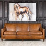 Chesterfield Russell Leather Sofa — Tan