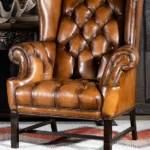 Matilda Chesterfield Chair — Brown Leather