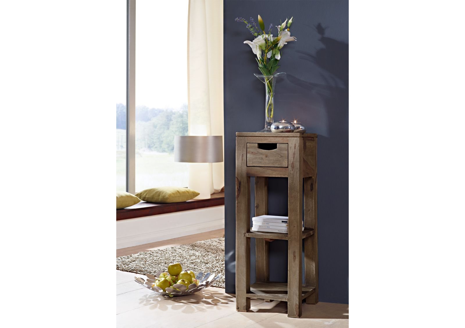 1-9.jpg Grayse Sheesham Side Table - Image 1