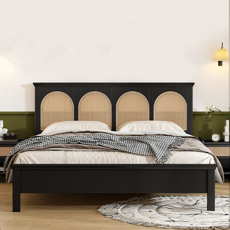 AstonRattanBed3.jpg Mandor Premium Solid Wood Cane Bed — Black - Image 1