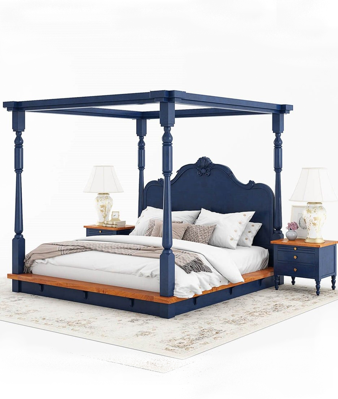 Background.png Orchid Poster Bed - Image 1