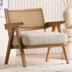 Mandor Premium Chandigarh Designed Cane Lounge Chair — Natural
