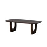 Albert Premium Mango Wood Organic Coffee Table (Walnut Finish)