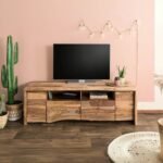 Ranthambhor Sheesham Wood TV Unit Medium — Natural